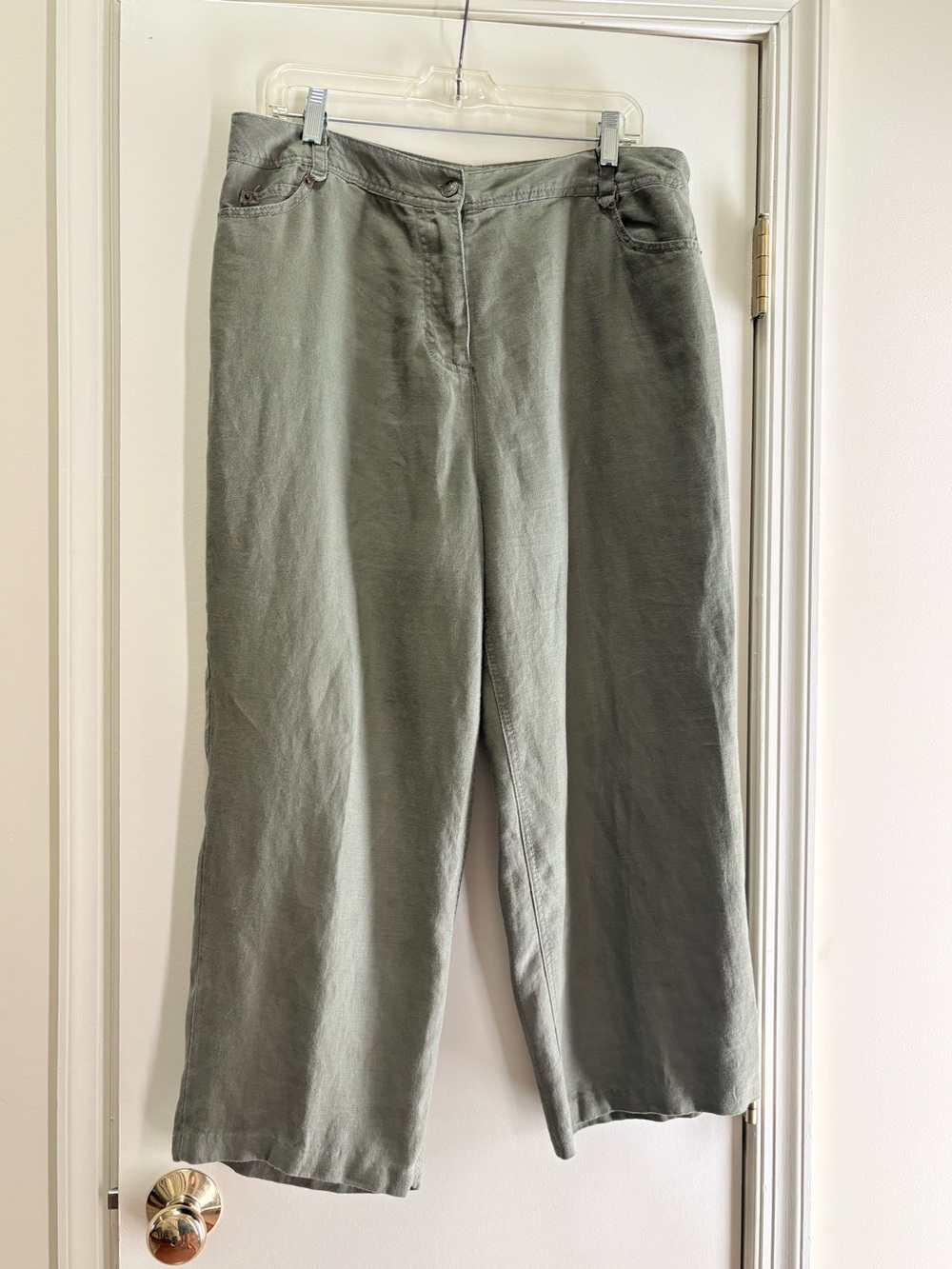 Kate Hill Wide Leg Olive Green Pants